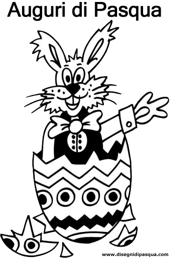 Disegno Coniglietto Pasqua