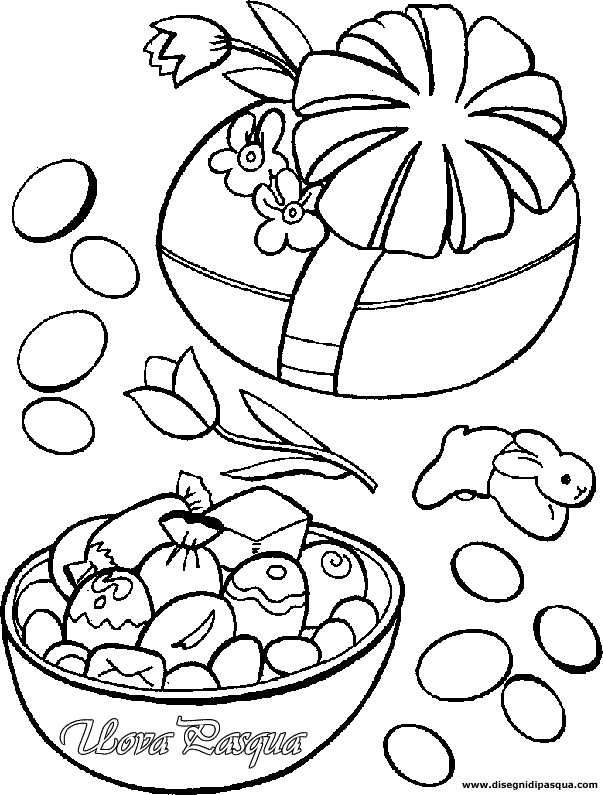 Disegno Uova di Pasqua