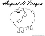 Disegno agnello pasqua