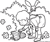 Disegni conigli pasqua