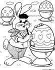 Disegni conigli pasquali