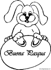 Disegno Coniglietto Pasqua