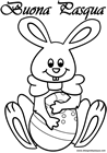 Disegno coniglio Pasqua