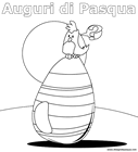 Pulcino uova Pasqua